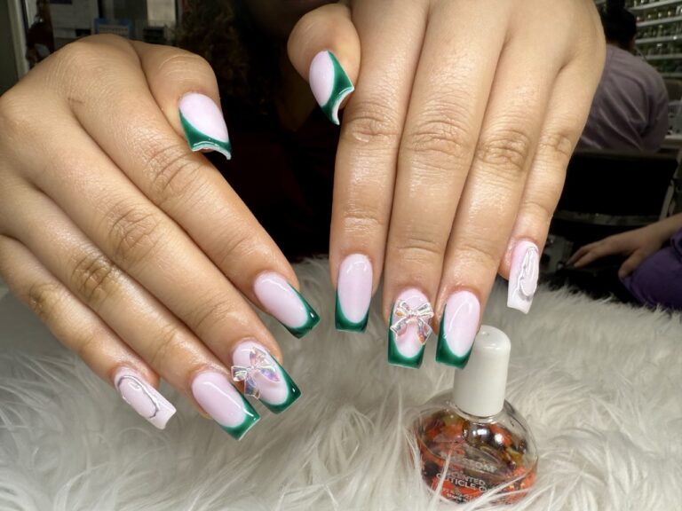 Square Dip Powder Nails